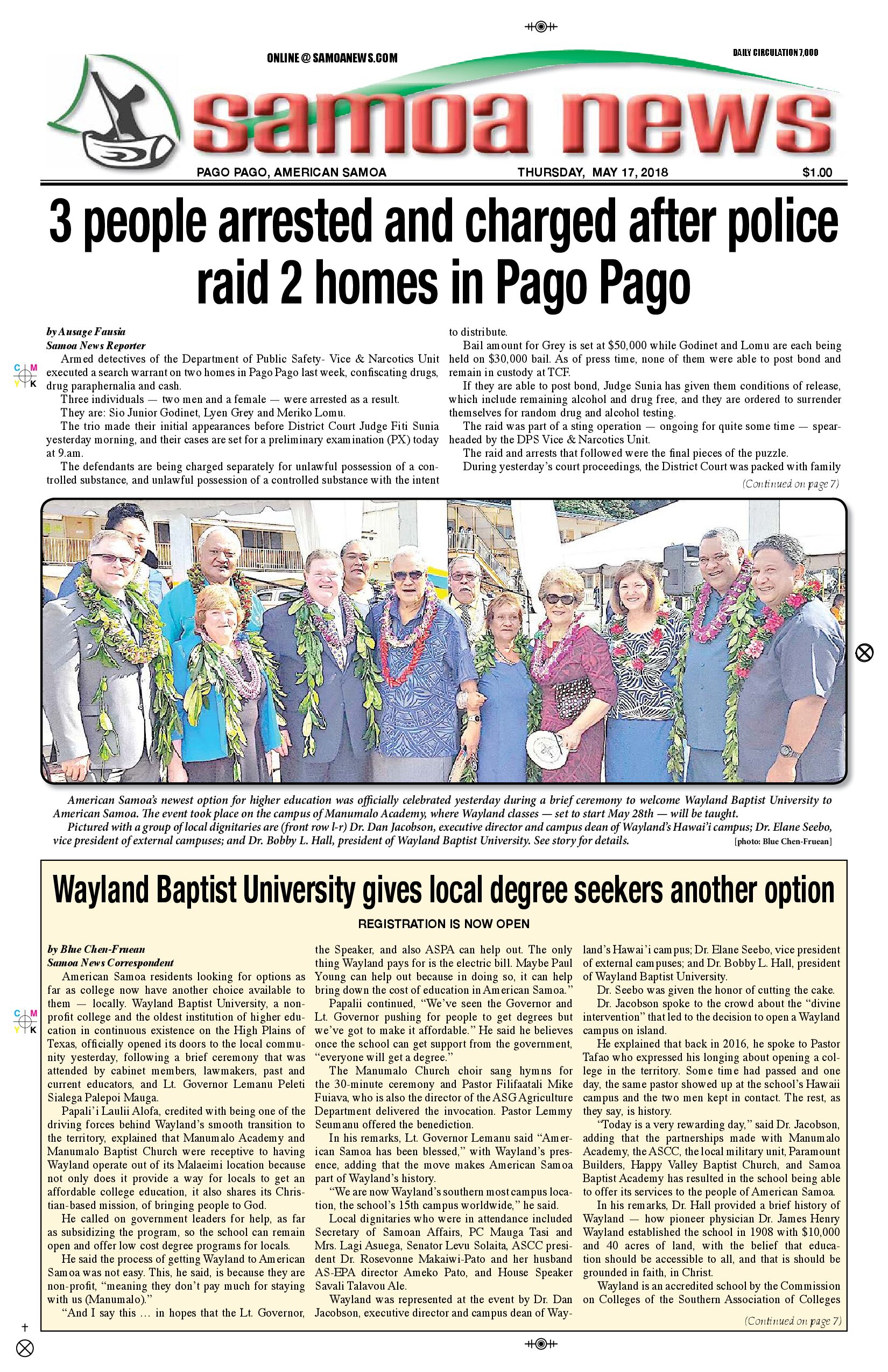 SN News Thursday, May 17, 2018