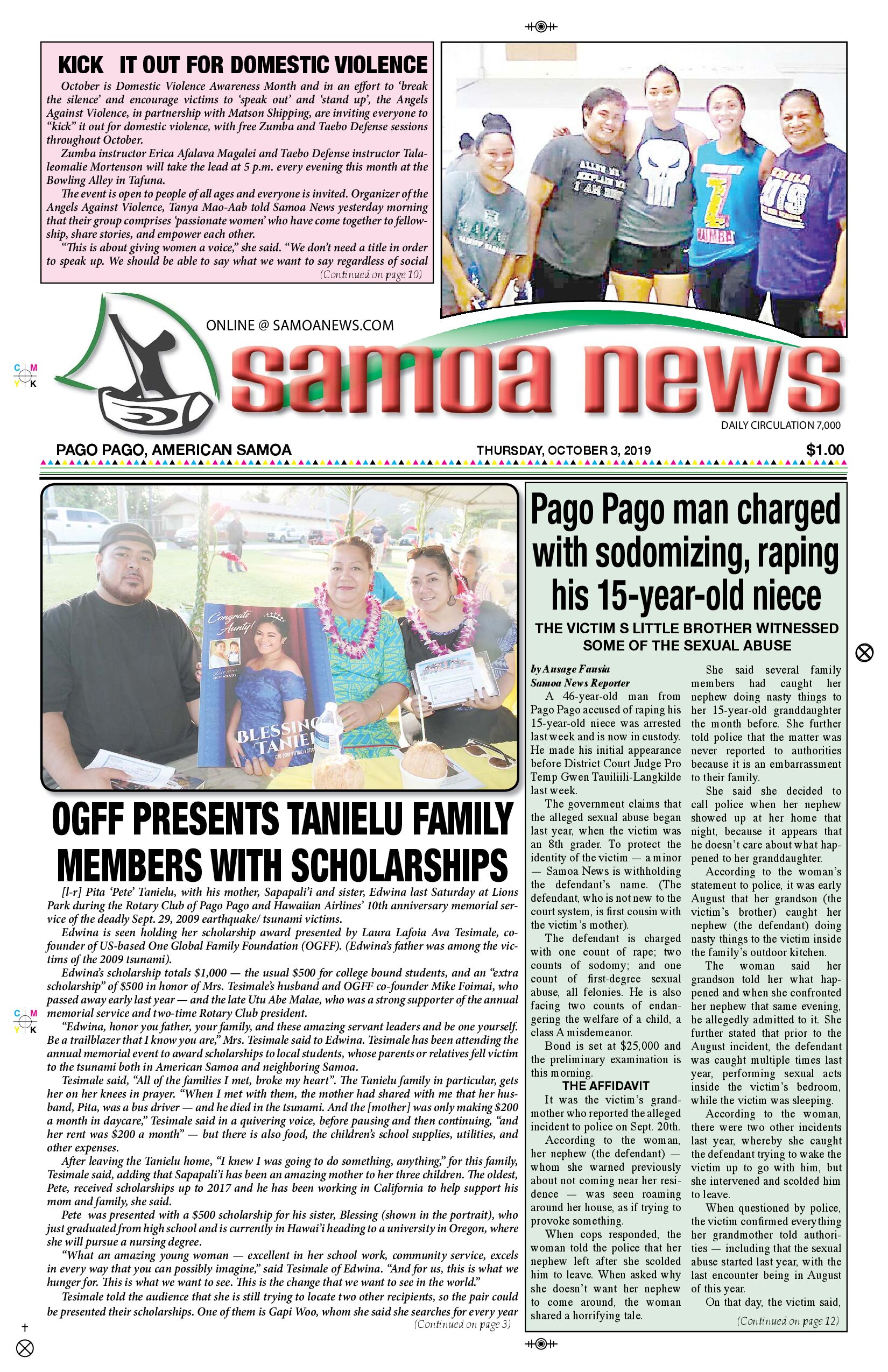 SN News Thursday, October 03, 2019