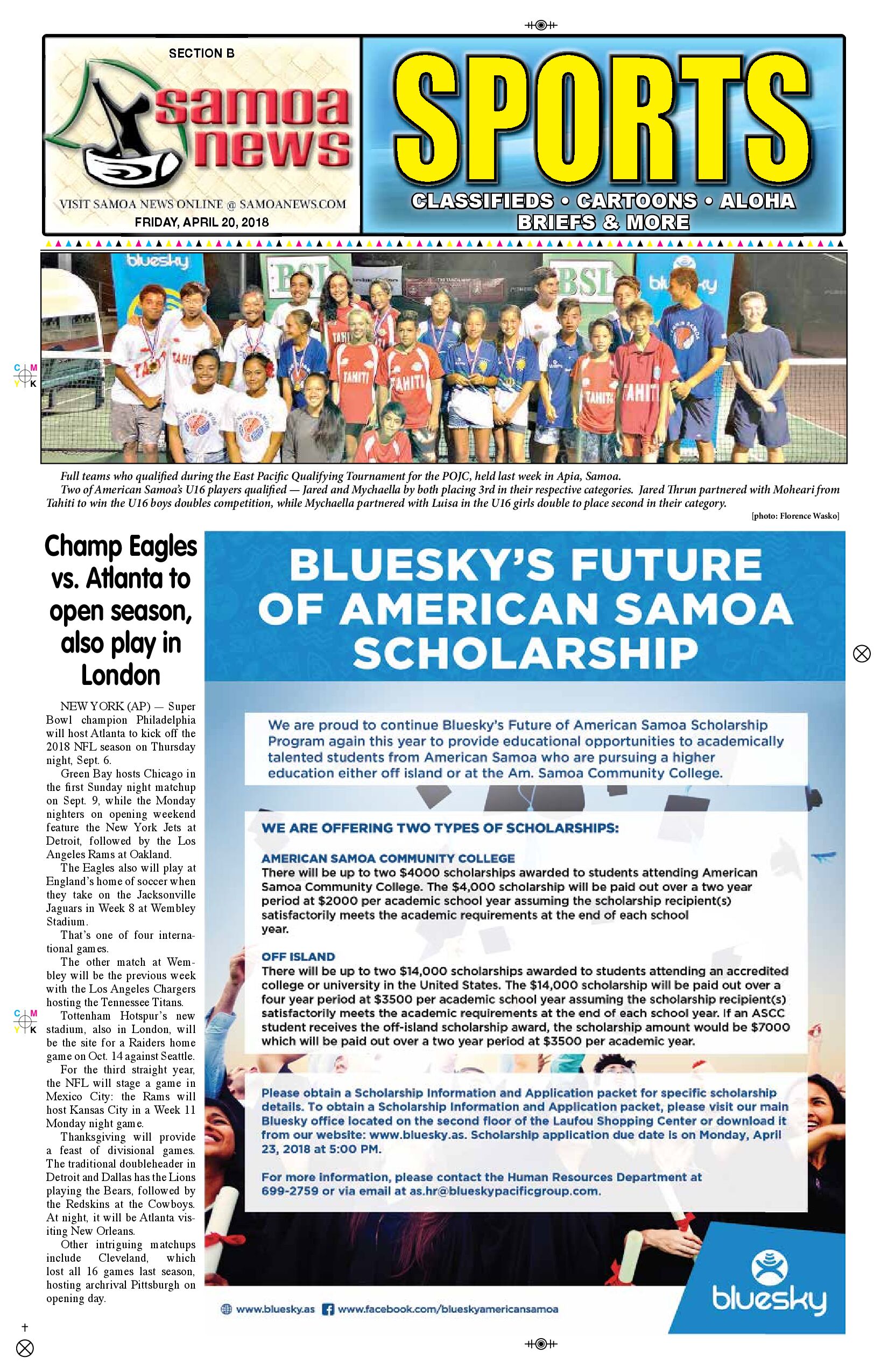 SN Sports Friday, April 20, 2018