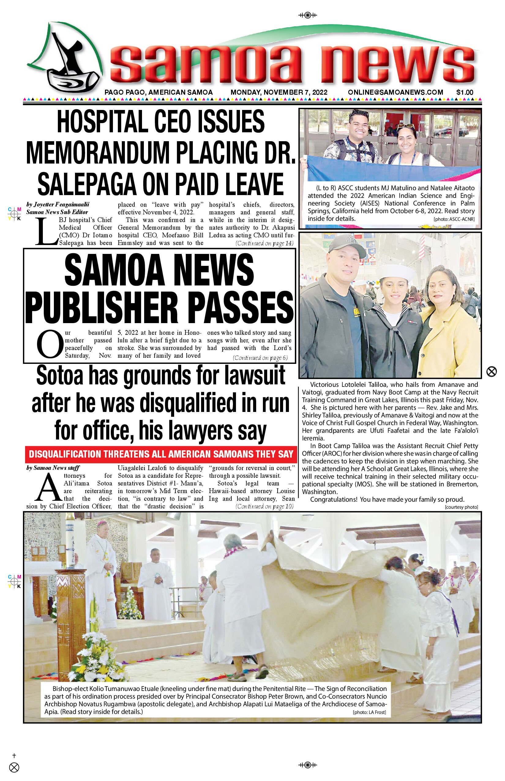 SN News Monday, November 07, 2022