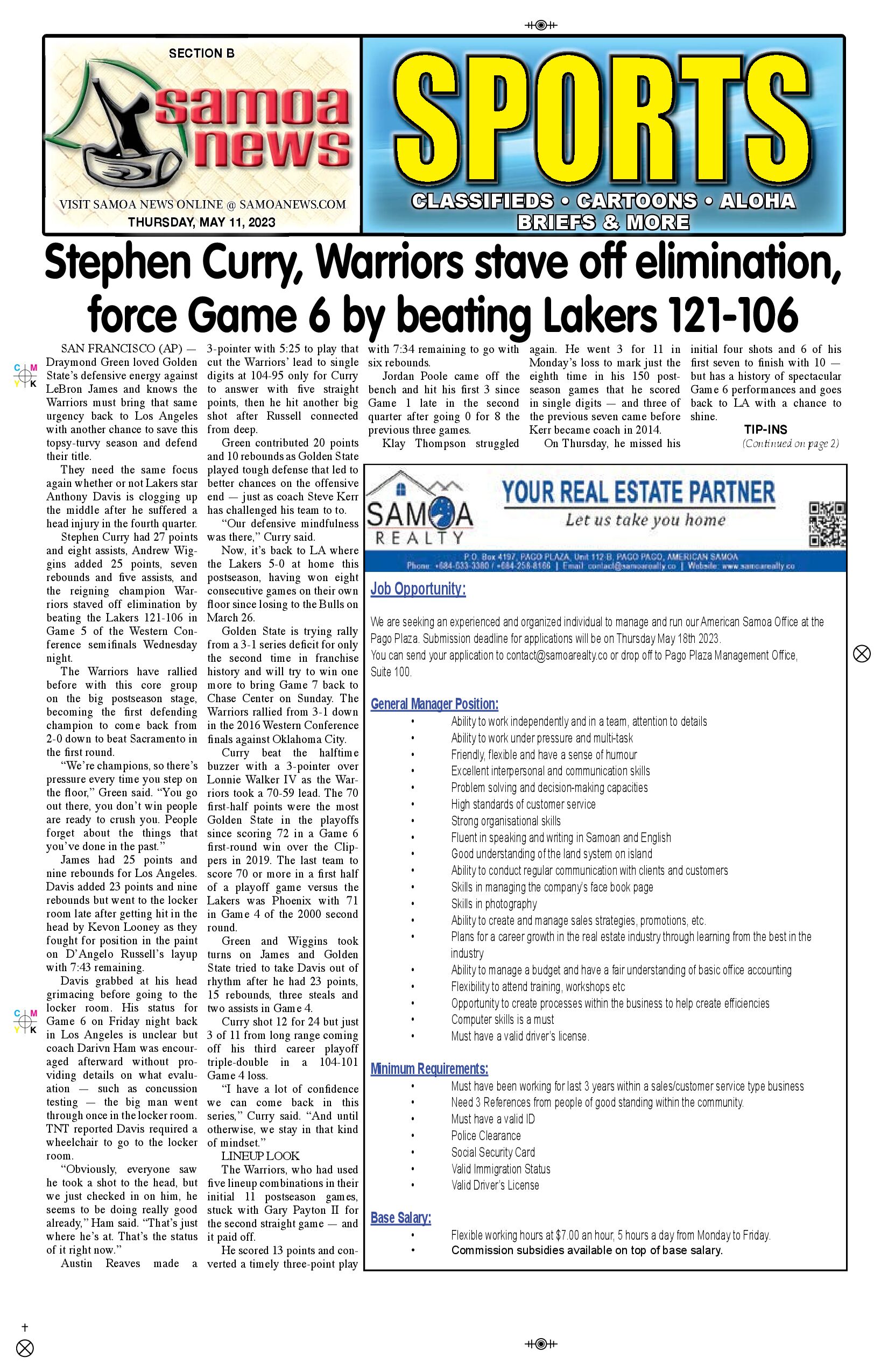 SN Sports Thursday, May 11, 2023