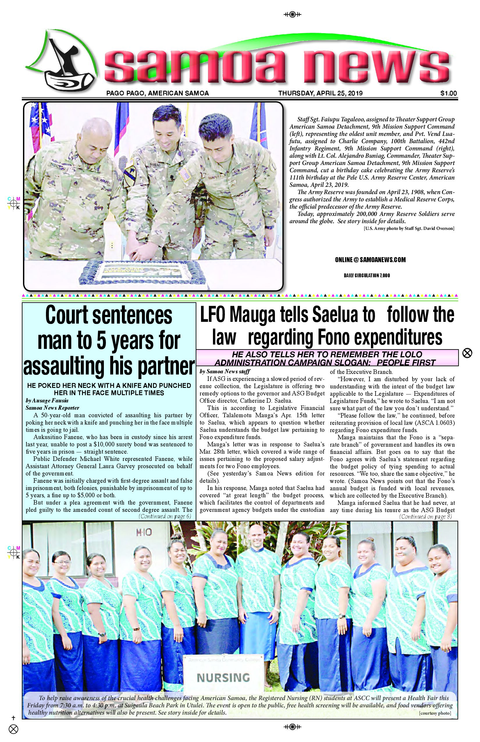 SN News Thursday, April 25, 2019