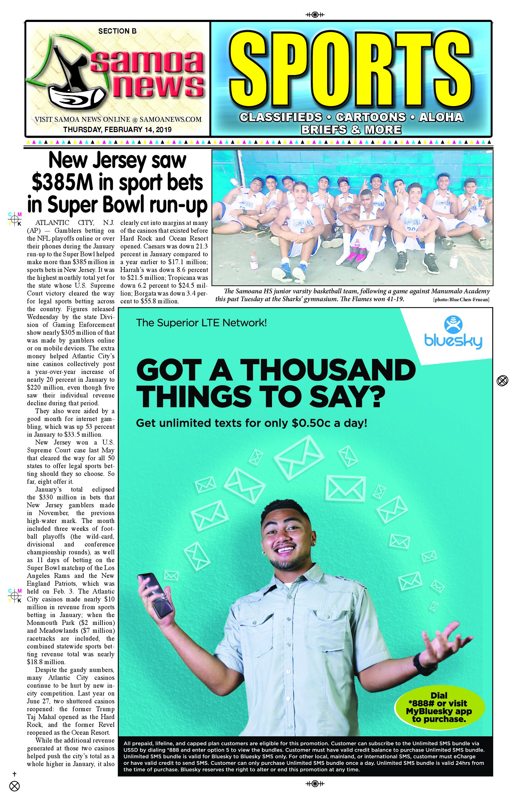 SN Sports Thursday, February 14, 2019