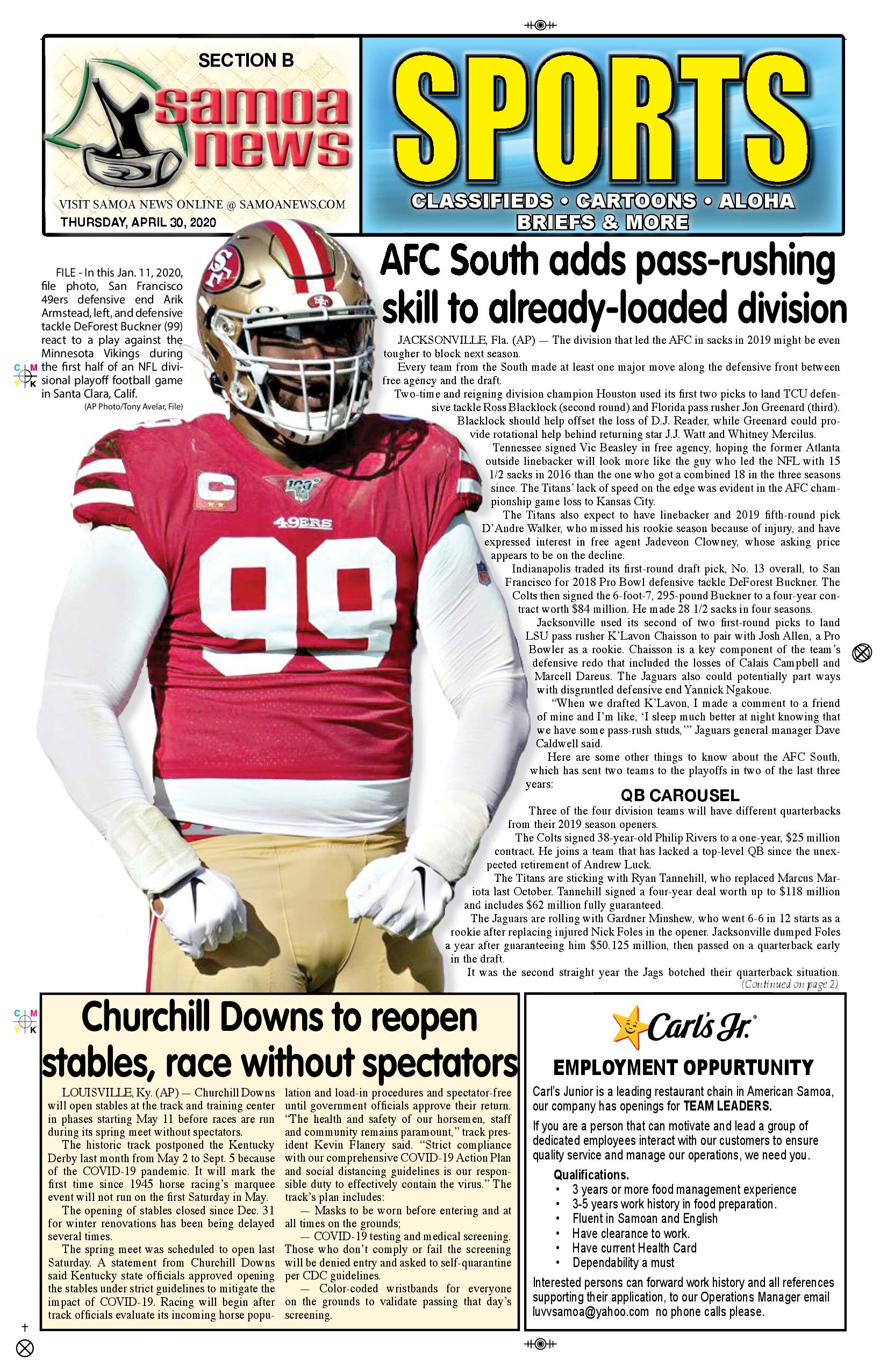 SN Sports Thursday, April 30, 2020