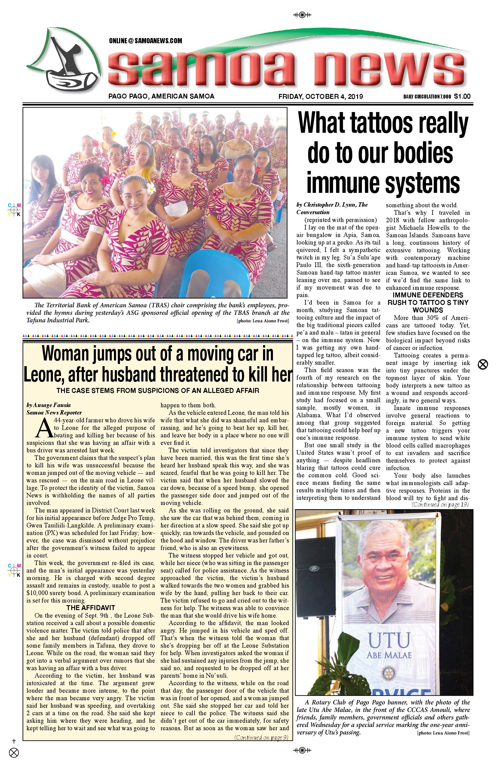 SN News Friday, October 04, 2019