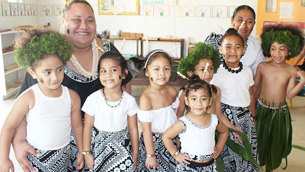 Room 2 students with their two teachers