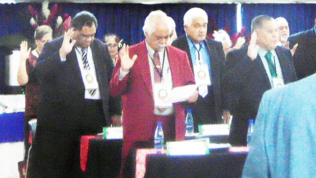 Delegates to the 6th Con-Con being sworn-in