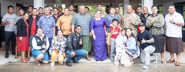 Goveror and First Lady with Toa o Samoa