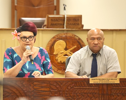 Deputy Director of Treasury Levi Reese (left)
