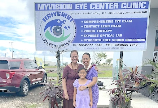 Optometrist Galumalemana Dr. Laloasi Petaia-Steffany and others