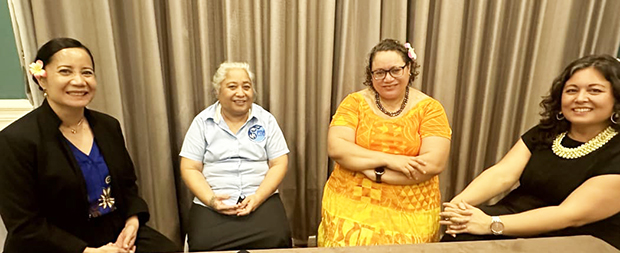  From left Dr Manu Tupou-Roosen, Dr Sangaalofa Clark, Dr Josie Tamate and Dr Rhea Moss-Christian