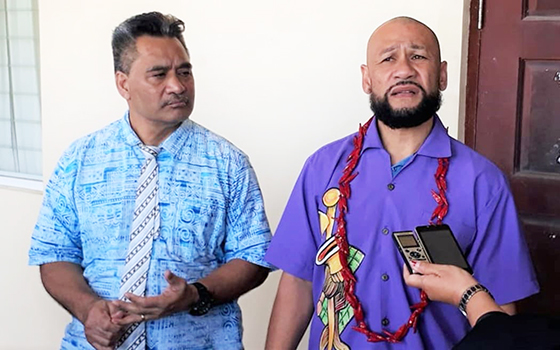  Lema'i Faioso Sione (left) and Malele Atofu Paulo 