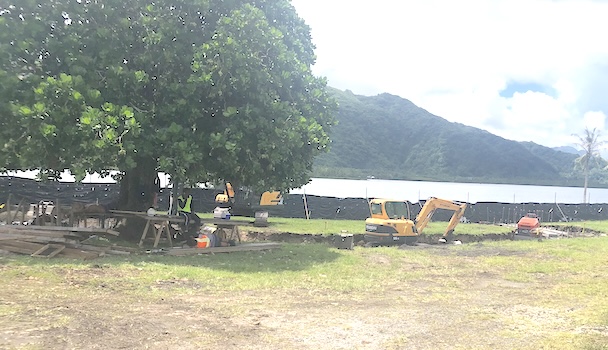 Site where amphitheater is being built 