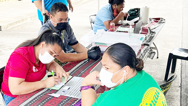 Healthworkers on the job