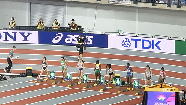Filomenaleonisa Iakopo (far left lane)