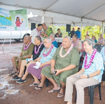 Gov. Lemanu P.S. Mauga and Eastern Power Solutions CEO Daniel Myung