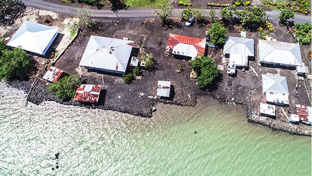 Water rising in Afega Village, Samoa