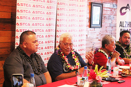 Dignataries at welome for  Punialava’a band