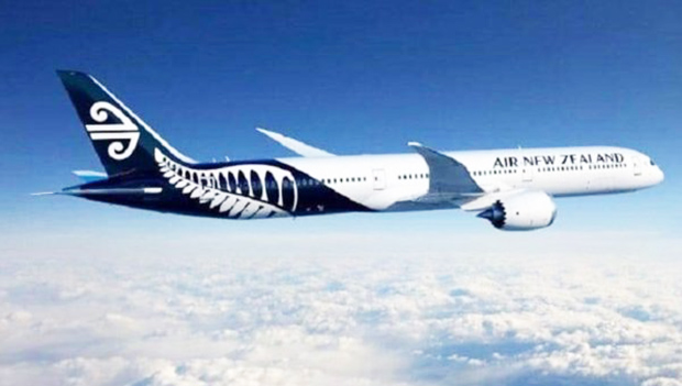 Air New Zealand plane in flight