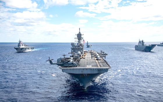 Aircraft carrier and other vessels