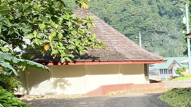 A classroom at Alataua II Elementary School 