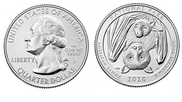 Heads and tails of the new National Park of American Samoa quarter