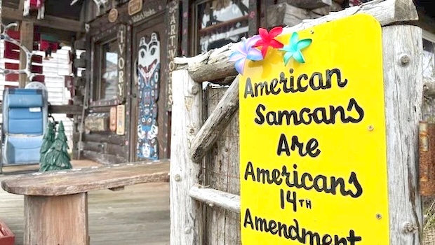 sign in Whittier, Alaska