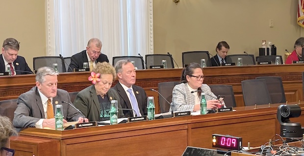 Congresswoman Uifa’atali Amata with others