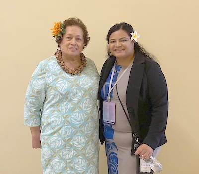 Congresswoman Amata with Marcella Fitisone