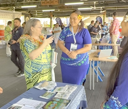 Sierra M. Fata greets U.S. Ambassador