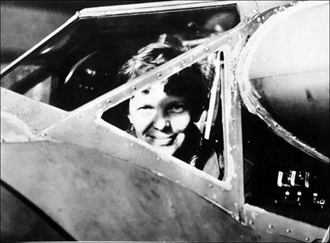  An undated photo from the 1930s shows Amelia Earhart in Essonne, France.