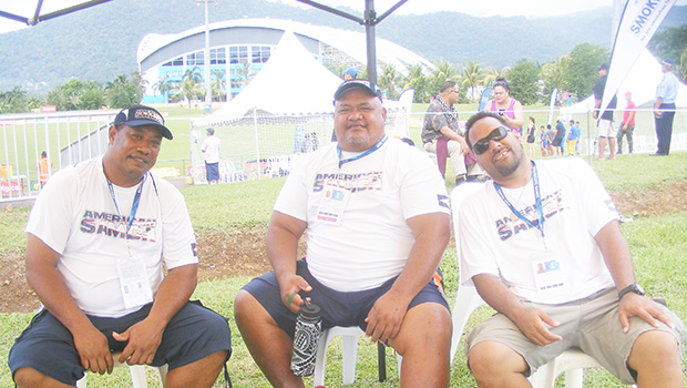 Members of the American Samoa delegation to the 16th Pacific Games in Apia.