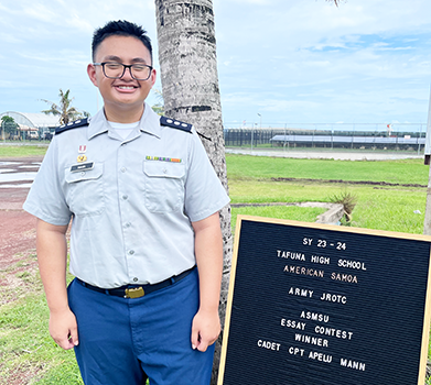 Cadet Captain Mann Apelu