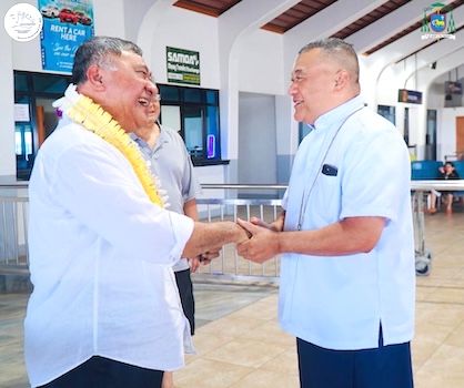 His Excellency Mosese Vitolio Tui and Most Reverend Bishop Kolio Etuale