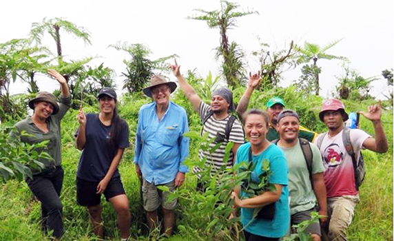 Art Whistler in Samoa last year