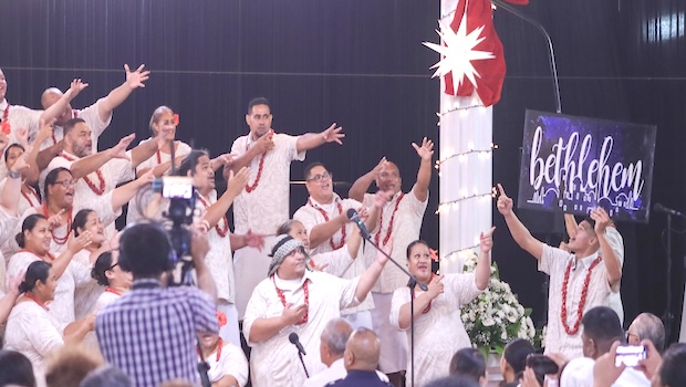 Arts Council choir at CCCAS Matu'u & Faganeanea Ola Fou Church