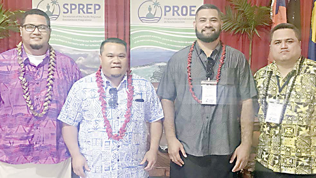 AS-EPA deputy director William Sili; Finance and Special Projects Manager, Victor Tuiasosopo; Administration Manager, Neil Pilcher; and IT Manager, Edgar Apulu