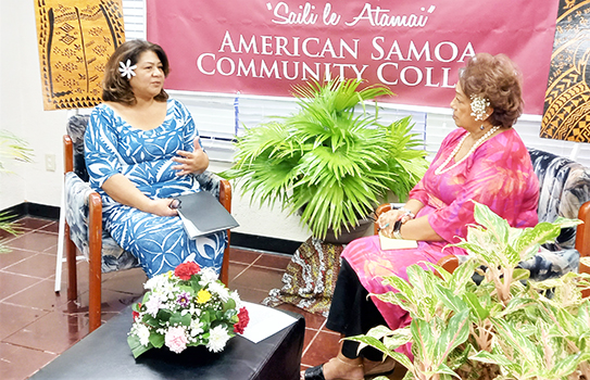 Tafa Tua-Tupuola (left), and Fatima Langkilde