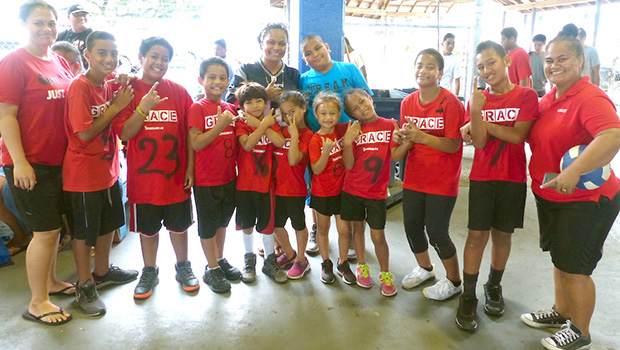 Some of the youth taking part in ASDOE's summer athletics program