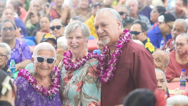 The Governor and First Lady pose with our senior citizens