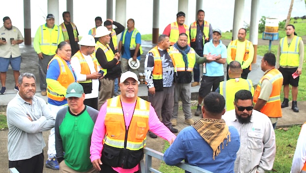 ASPA staffers with village mayors