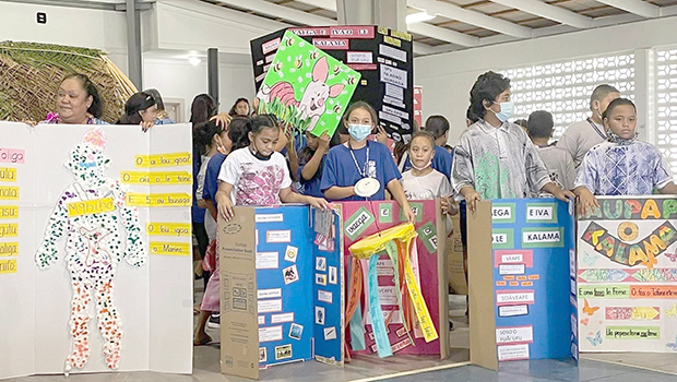  Participants on stage for the “2022 STEAM Voyaging Culminating Event” 