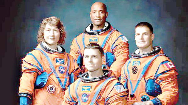 Crew members of the Artemis II mission