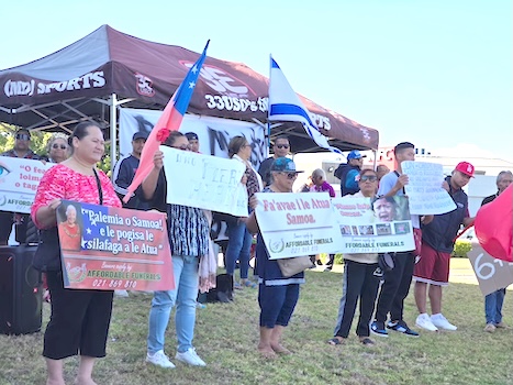Peaceful protest in Auckland
