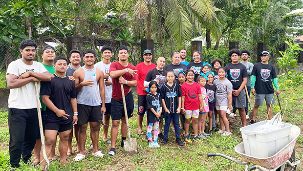 AYFS President Victor Avalos and board members, coaches, parents and players