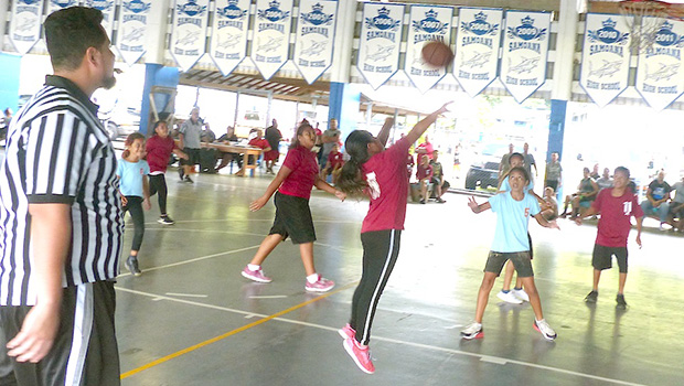 Basketball action
