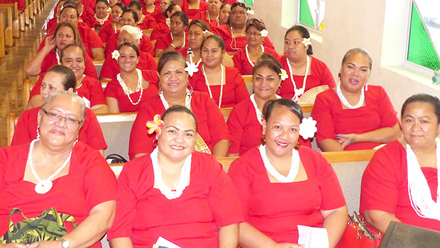 Some of the DHSS employees at prayer service