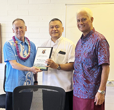 Marvin Raps, Bishop Kolio, Larry Sanitoa