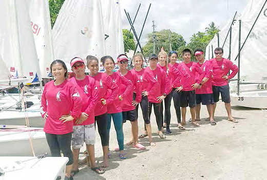 Sailing Association of American Samoa sailers and Lazers