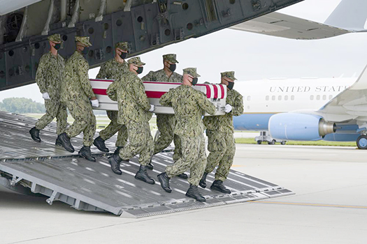 Transfer of dead at Dover Air Force Base